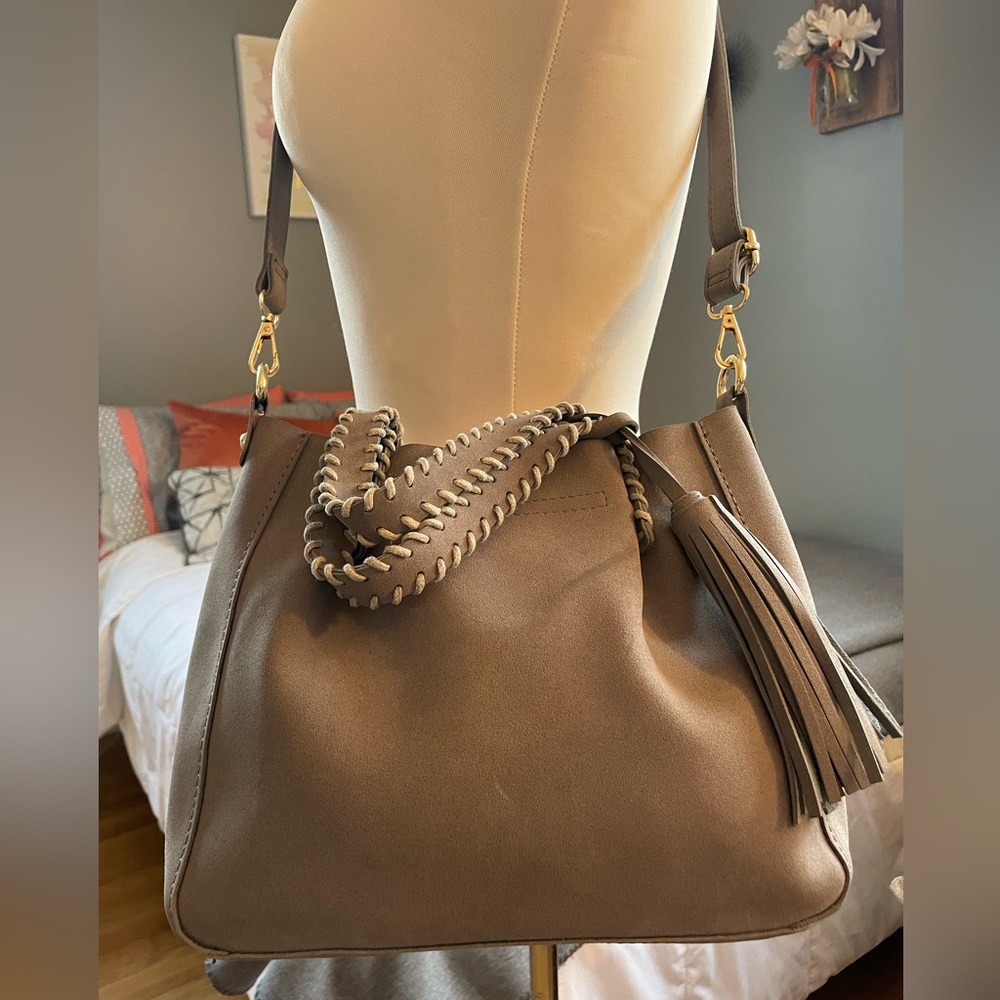 Gray satchel/Crossbody